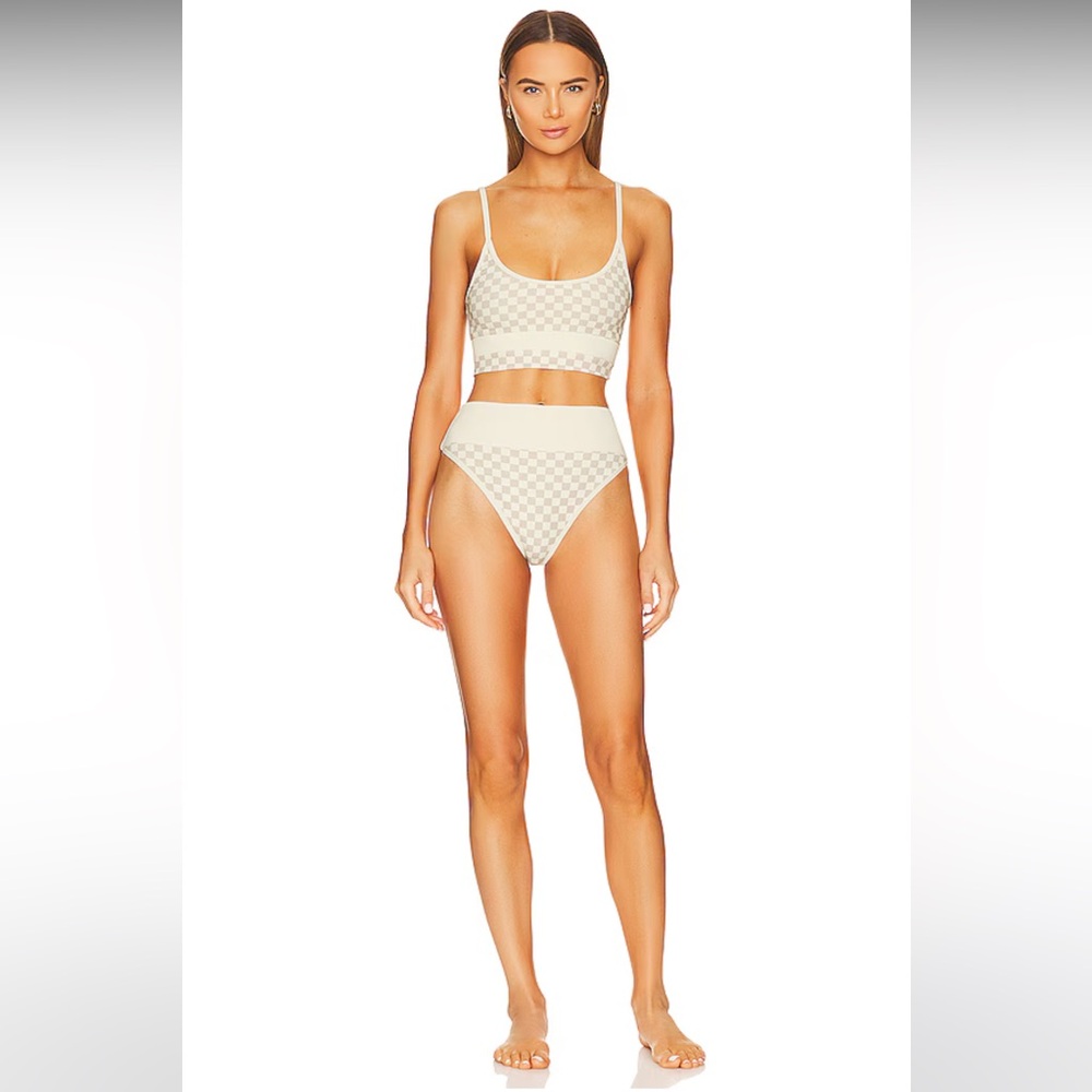 Beach riot Eva Bikini in tan check